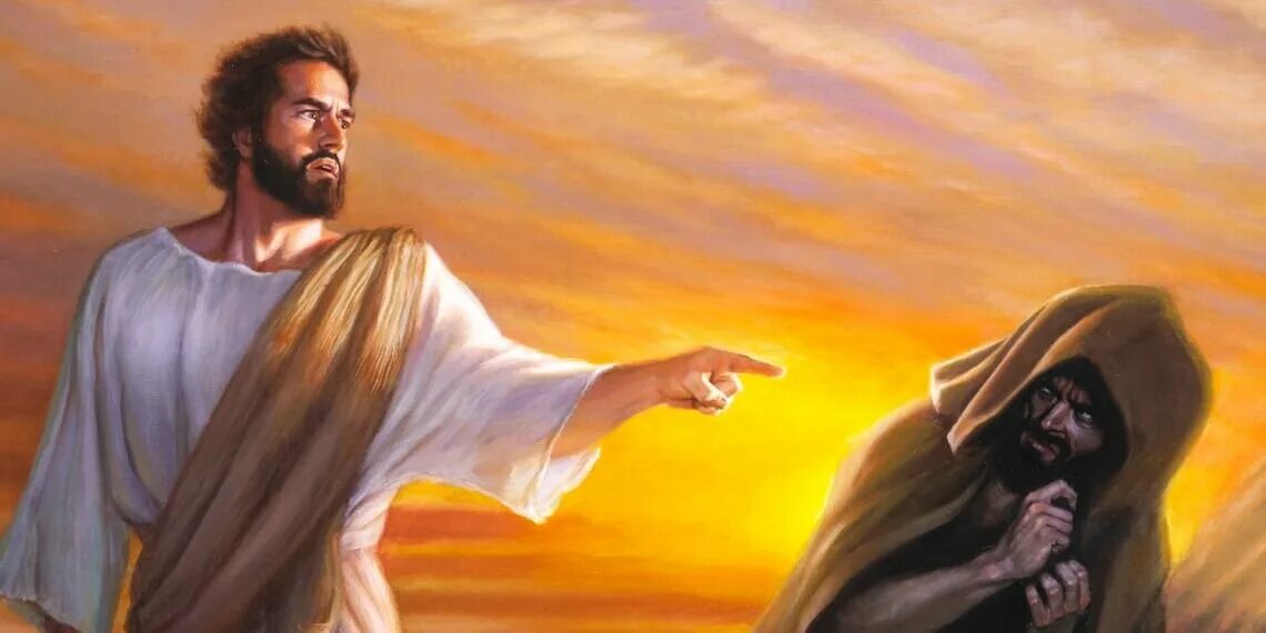 Георг корнелиус искушение христа сатаной картина. Иисус христос и сатана в пустыне. Иисус лукавый. Иисус лукавый. Картинки бога.