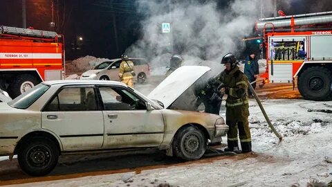 Загорелся перекресток
