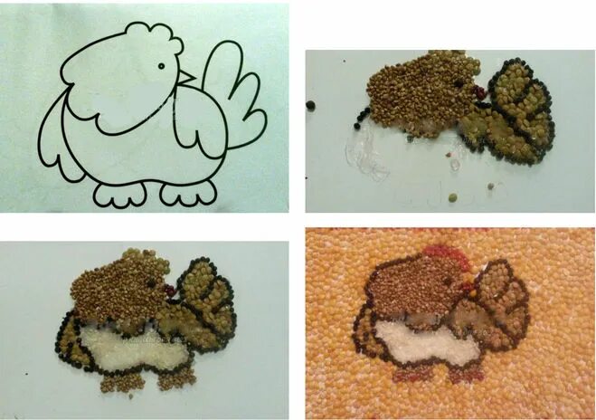 курочка из крупы. петушок из крупы поделка. технология 2 класс крупа. курочка из крупы. курочка из крупы.