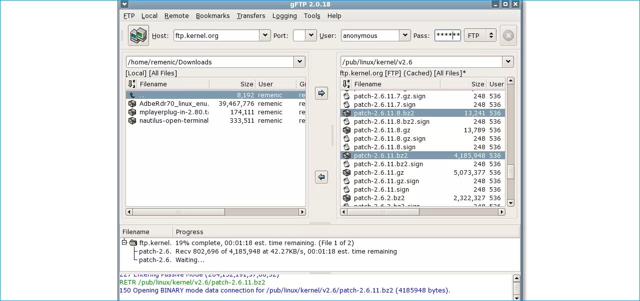 Ftp клиент linux. Gftp. gftp linux. графический фтп клиент для линукс. nautilus ftp.