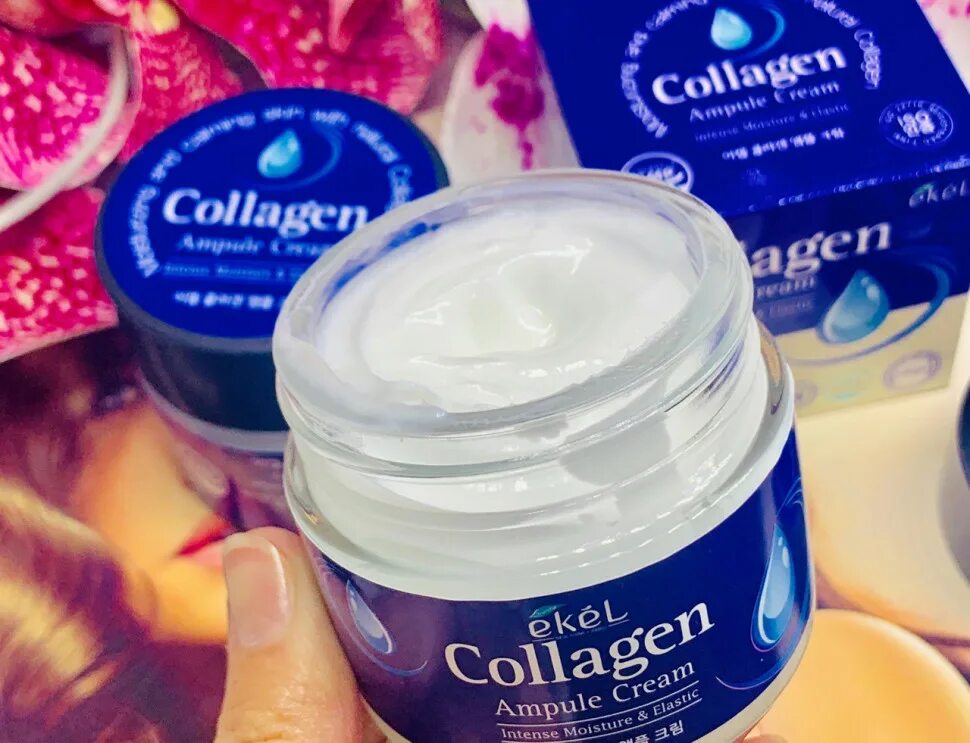 Крем Ekel Collagen Ampoule Cream. Ekel крем ампульный для лица с коллагеном - Collagen ampule Cream, 70мл. Крем для лица Ekel Collagen Ampoule Cream 70 мл. Ekel крем с коллагеном 70 мл.