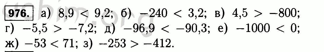 Виленкин 6 класс номер 169. Математика 6 класс номер 976. Поставьте вместо знак или так чтобы получилось верное неравенство. Математика 6 класс Виленкин номер 976. Математика Виленкин 6 класс 1 номер 976.