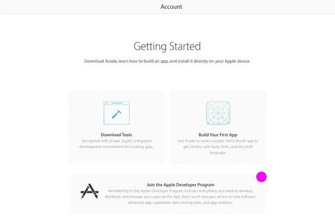 Developers account
