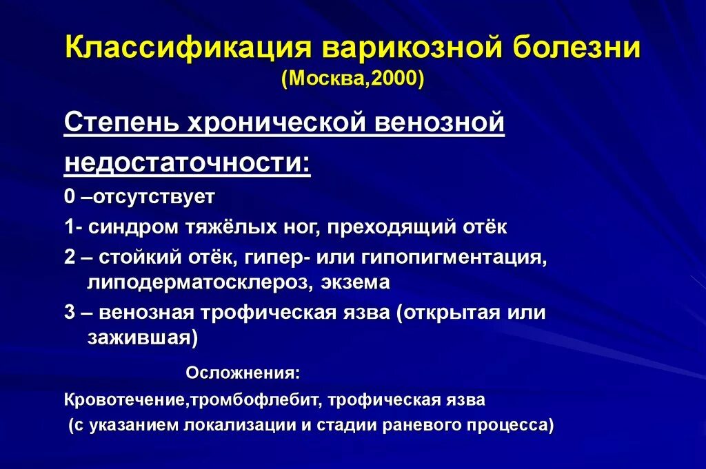 Диагноз расширение вен. Первичное варикозное расширение вен классификация. Варикозная болезнь классификация. Варикозназная болезнь классификация. Классификация ВРВ нижних конечностей.