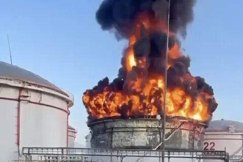 Атака на нефтебазу в рязани