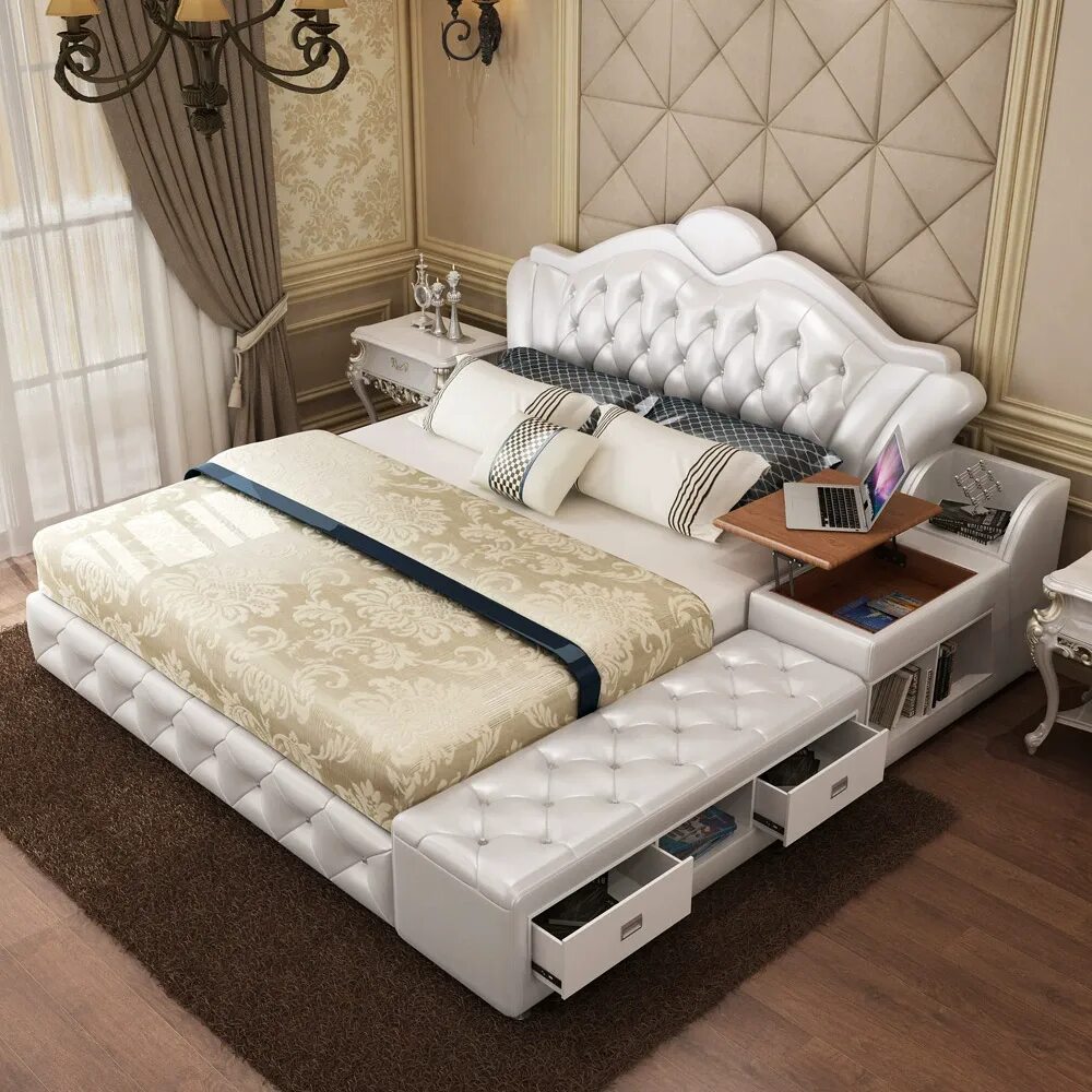Кровать Sherry Sheng lai si 1.8. Кровать Soft Bed Tatami 1. Шикарная двуспальная кровать. Красивая кровать двуспальная.