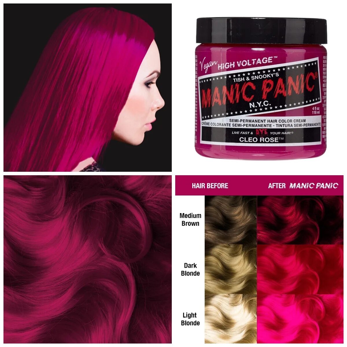 Краски для волос купить ростов. Красные волосы краской Manic Panic. Маник паник краска красная. Красные оттенки краски для волос. Блестящая краска для волос.