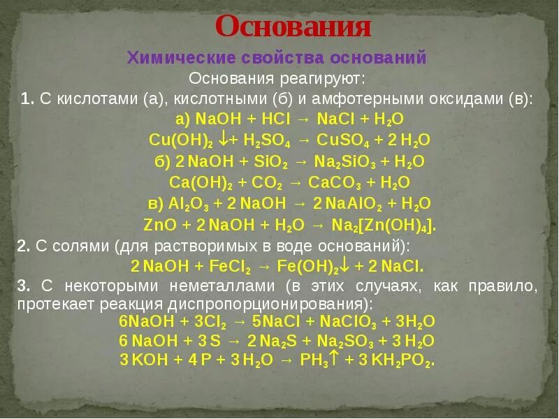 Химические свойства оснований. С чем реагируют основания. Основанные с чем реагируют. Основания реагируют с. Основания взаимодействуют с.