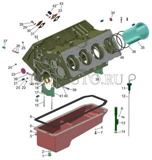 Масляные каналы камаз