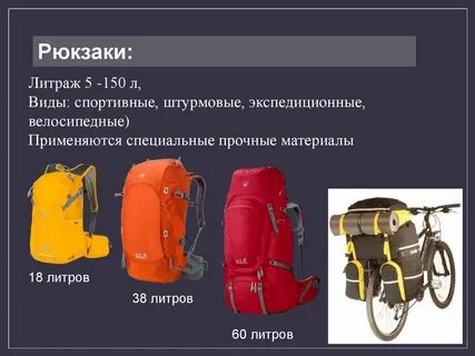 Рюкзак сколько литров