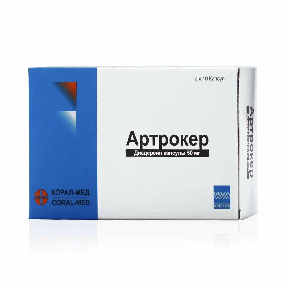 Микро лабс. Артрокер капс 50мг n30. Артрокер капсулы 50мг №30. Артрокер 50мг 30 шт. Капсулы. Диацереин 50 мг.
