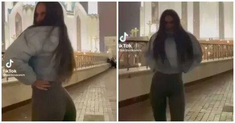 Девушка полуголая танцевала перед мечетью