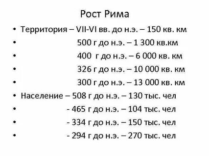 Рост римской