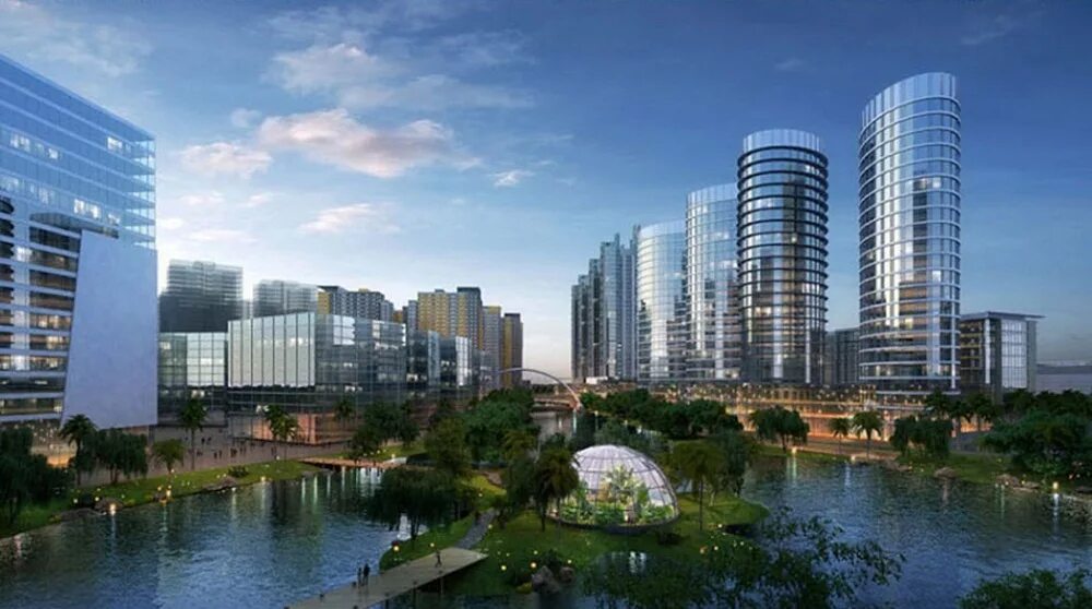 Compact City. Jin Wan Plaza Tianjin SKYSCRAPERCITY. Examples of Compact Cities. Compact City scheme.