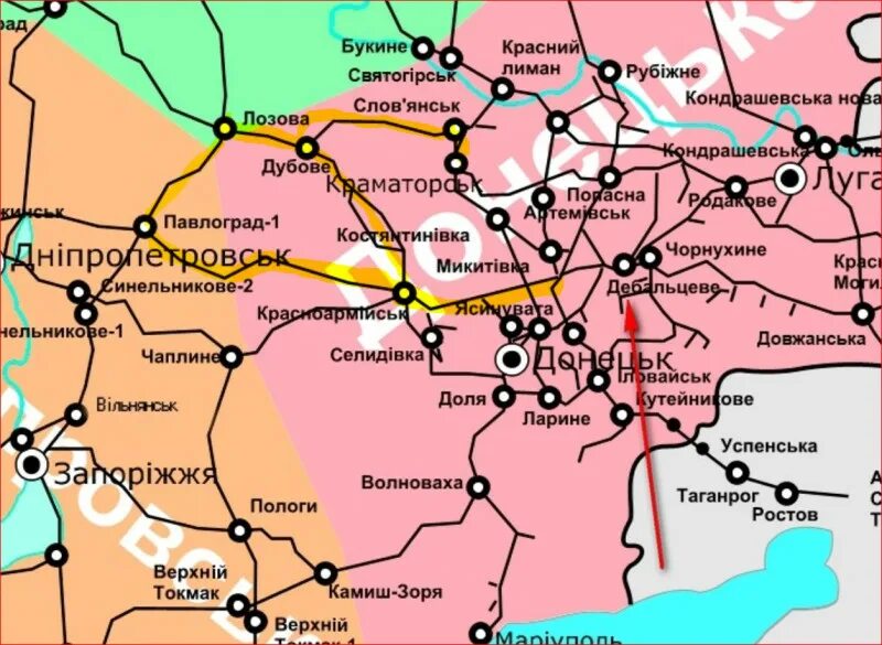 Карта дорог донецк. Карта ЖД дорог Донецкой области. Карта железных дорог Донецкой области. Железные дороги Донецкой области. Карта ЖД Донецкой области.