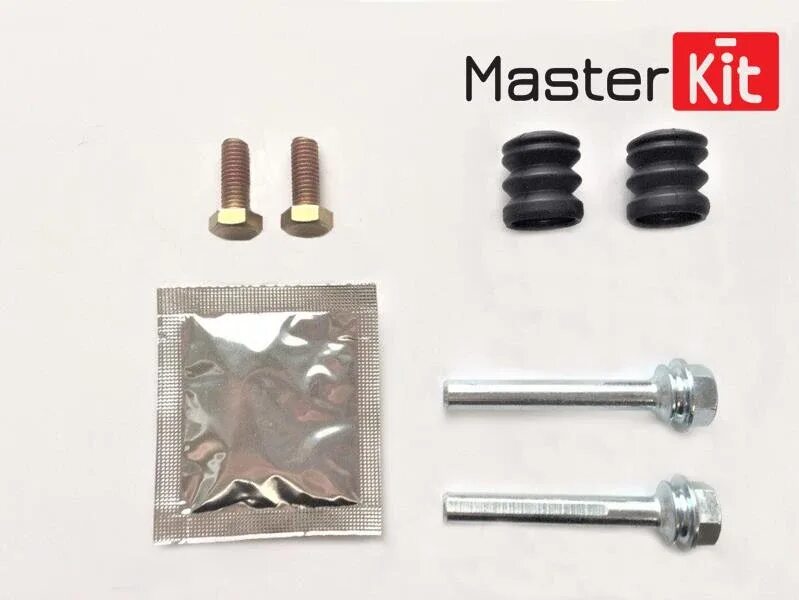 Ремкомплект тормозных направляющих. Комплект направляющих суппорта masterkit 77a1128. 77a1129 ремкомплект направляющих суппорта. направляющая суппорта ate 77a1481 - masterkit.