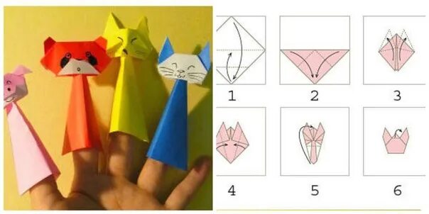 Игрушка в технике оригами. Оригами игрушки. Пальчиковые игрушки оригами. Оригами пальчиковый театр. Пальчиковые куклы оригами.