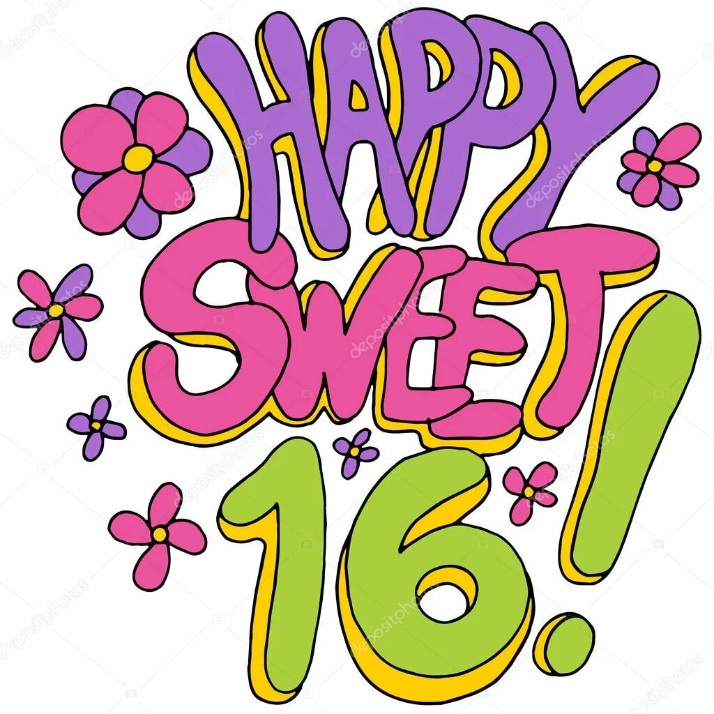 Happy birthday sweet sixteen. Happy sweet 16. Happy sweet 16 birthday. Happy sweet 16. Happy 16th birthday to me.