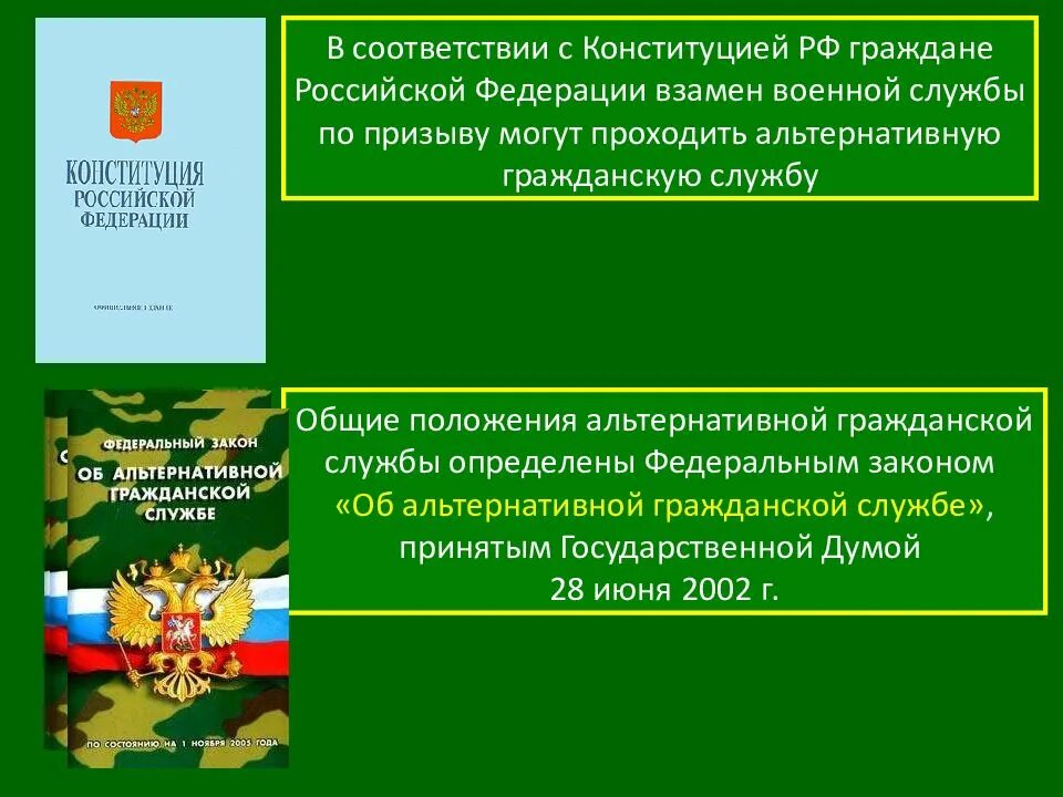 Конституция рф воинская обязанность. Основные положения ФЗ об альтернативной гражданской службе. Альтернативная Гражданская служба. Альтернативная Гражданская служба в РФ. Альтернативная Гражданская служба в армии.