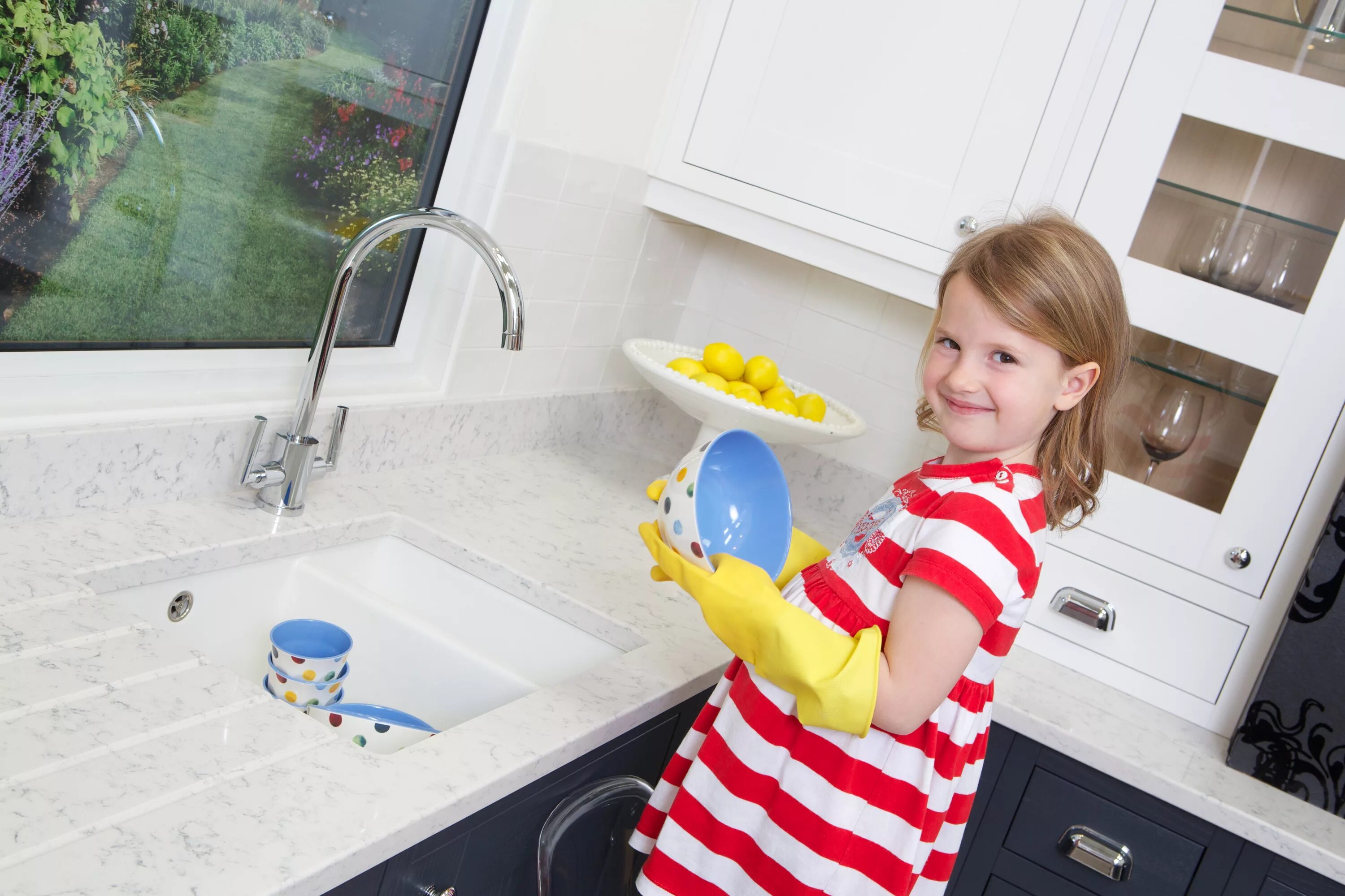 Have you done the dishes. Washing dishes. Washing up. Wash the dishes. Wash up the dishes.