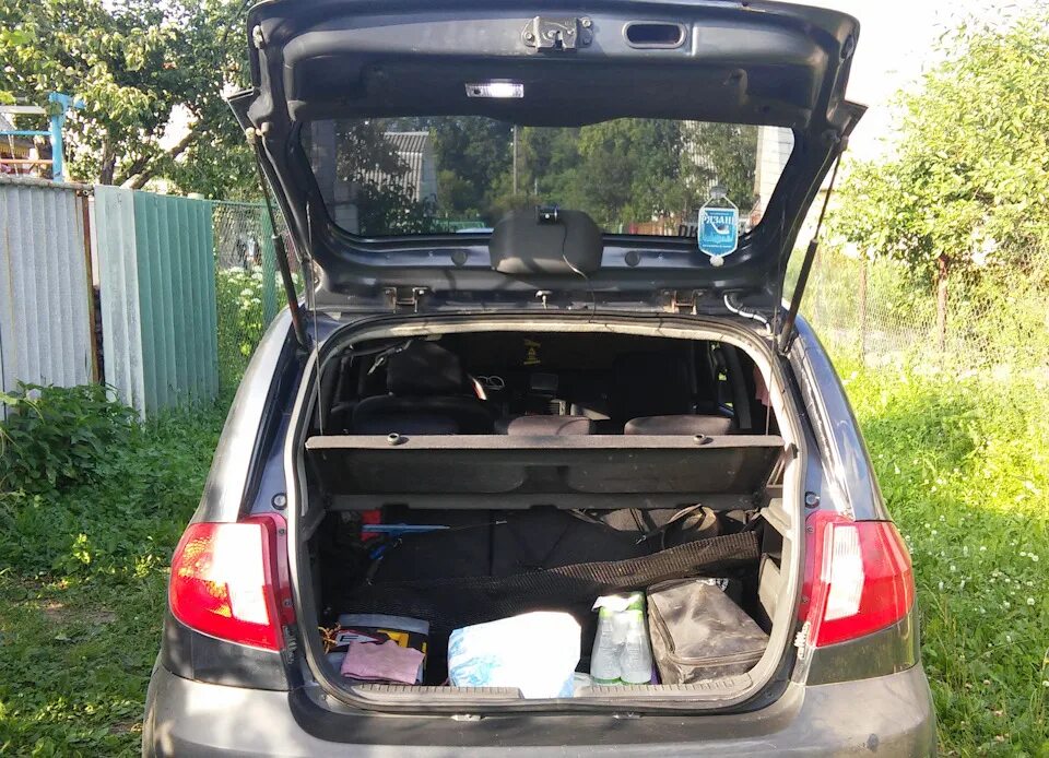 Вместительность - Hyundai Getz, 1,4 л, 2007 года просто так DRIVE2