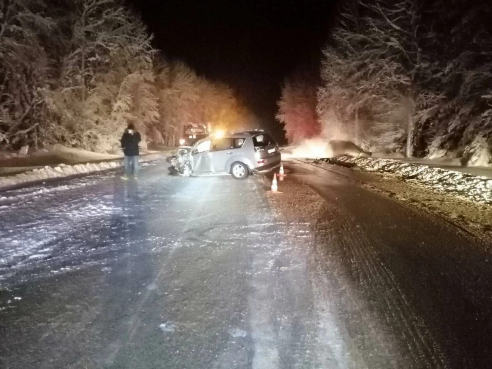 ДТП В Архангельской области вчера на трассе м8. ДТП В Холмогорском районе. 30 декабря 2017 1710