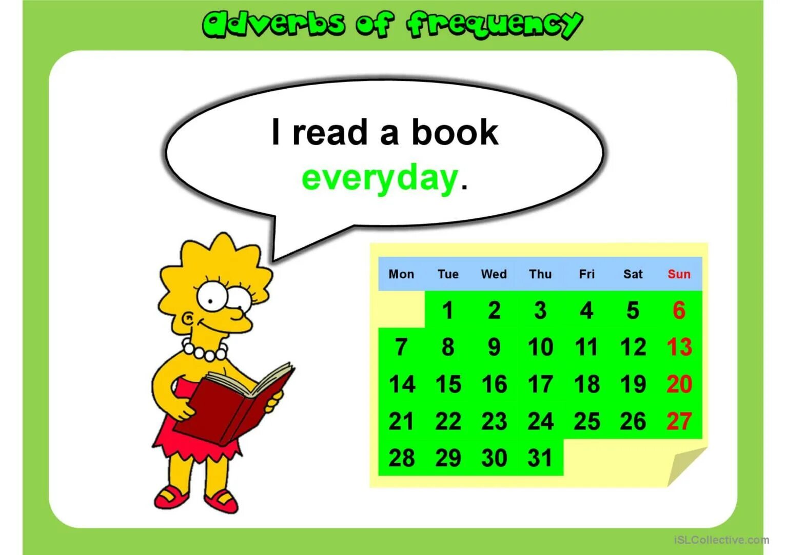 Read books every Day. Adverbs of Frequency Flashcards. Адвербс оф фрекьенси. I read books every day