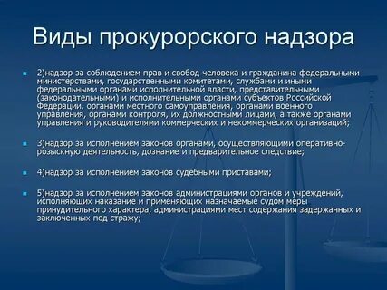 Надзор прокуратуры за органами исполнительной власти