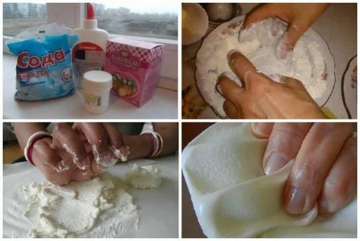 Глина из крахмала. Тесто для лепки из муки и соли. Крахмал и пва холодный фарфор. Глина из кукурузного крахмала. Глина без крахмала.