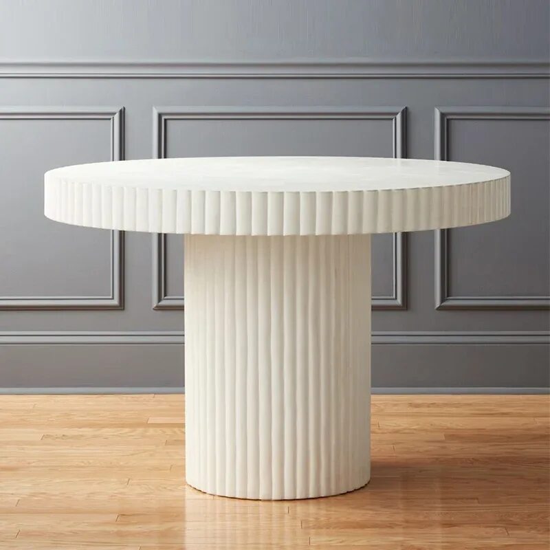 Oslo Onyx 16-inch Round end Table журнальный стол. Круглый стол с рифленой ножкой. Стол круглый дизайнерский. Столик круглый. Столик формой с