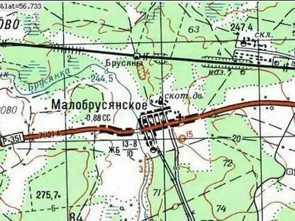 Карта брусян