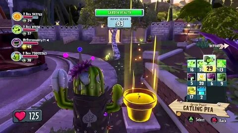 Xbox 360 plants vs zombies garden warfare