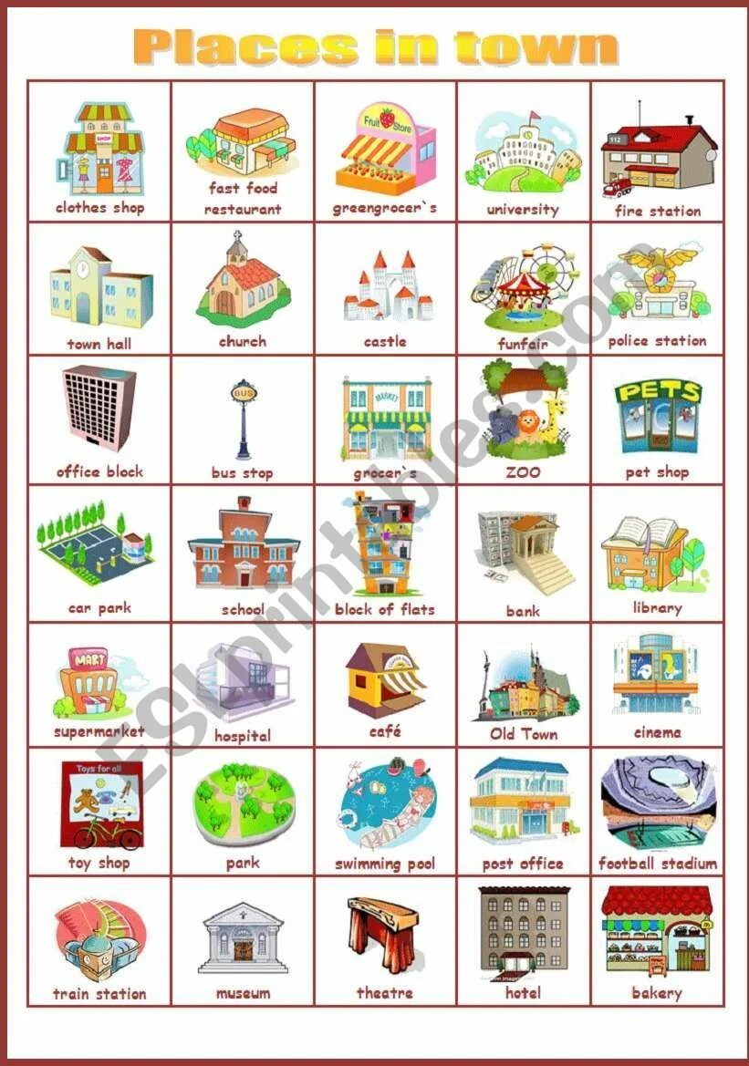 Wordwall places in town. Places in town vocabulary. places in town карточки. places in town vocabulary for kids. карточки на английском places in the city.
