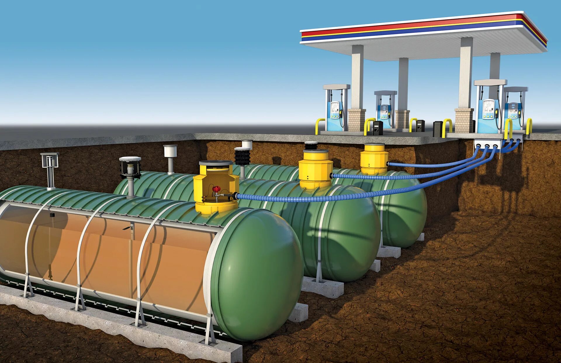 Емкость для гсм. Подземные резервуары АЗС. Подземный резервуар для нефтепродуктов. Резервуар для хранения топлива. Резервуары для хранения топлива на АЗС.