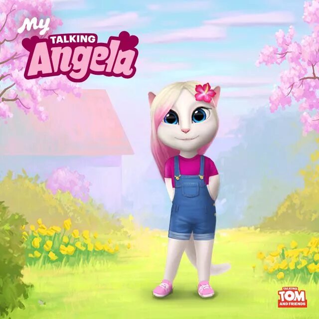 Разработчик анжелы. Анджела 2. My talking Анджела. My talking Angela Анджела outfit7.