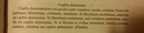 Capitis латынь