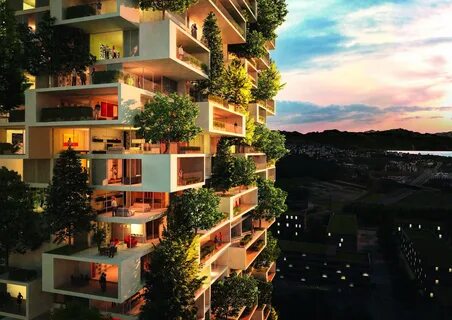 The Tower of the Cedars: World’s First Apartment High-Rise Covered in a Ver...