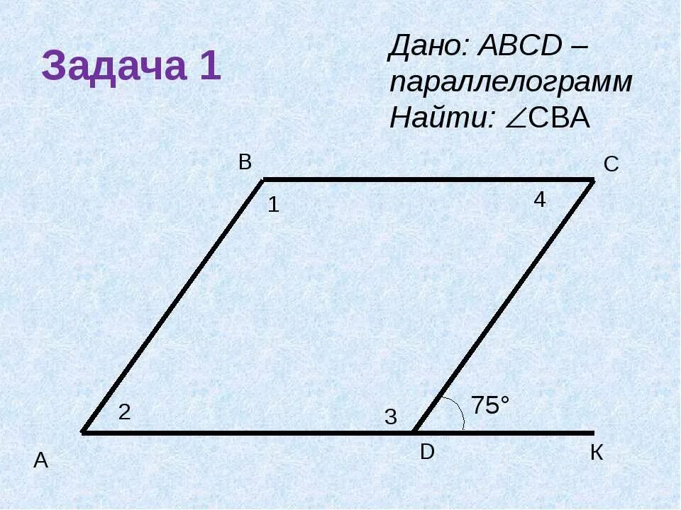 Тест 1 параллелограмм