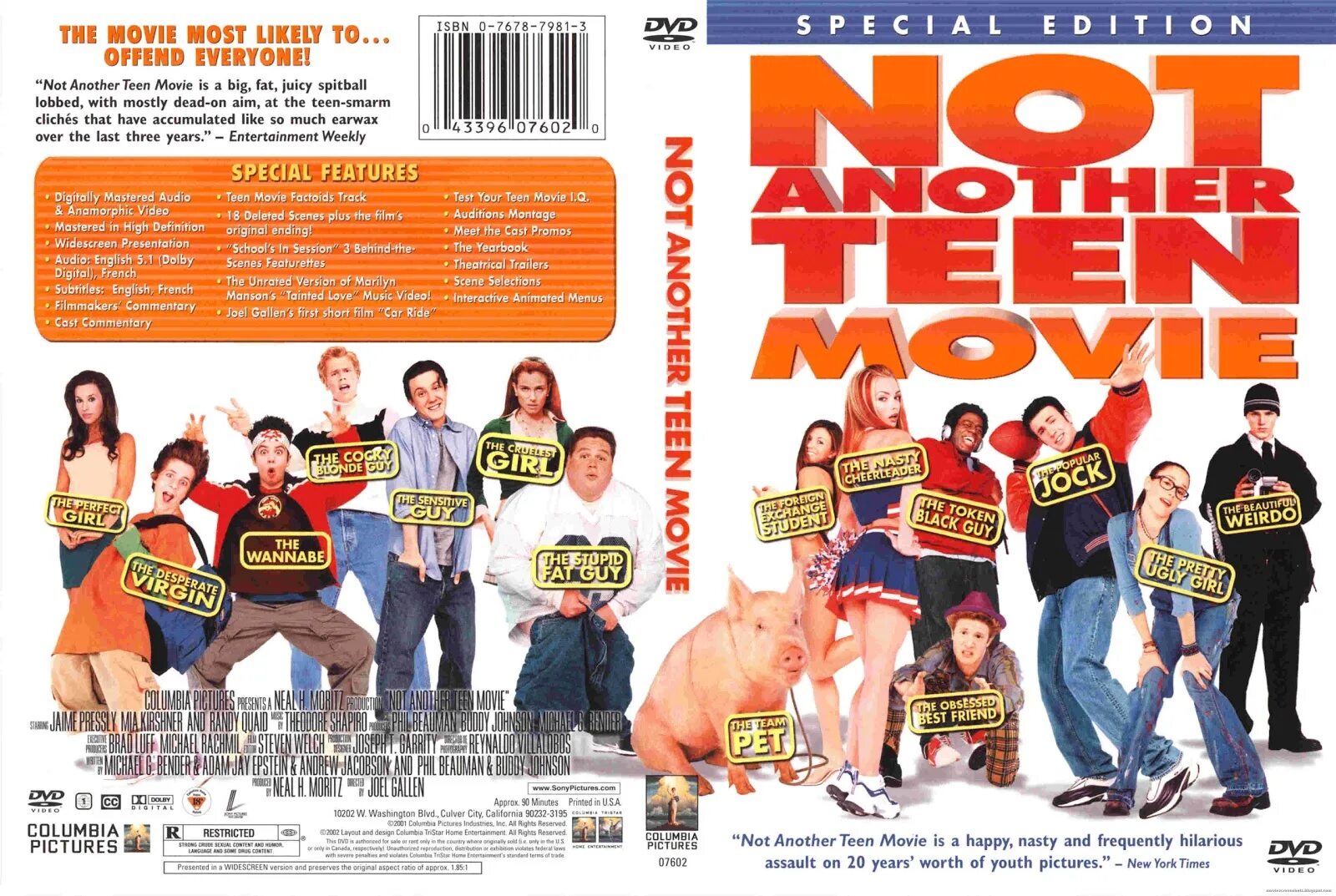 Not another teen. Not another teen movie 2001 Постер.