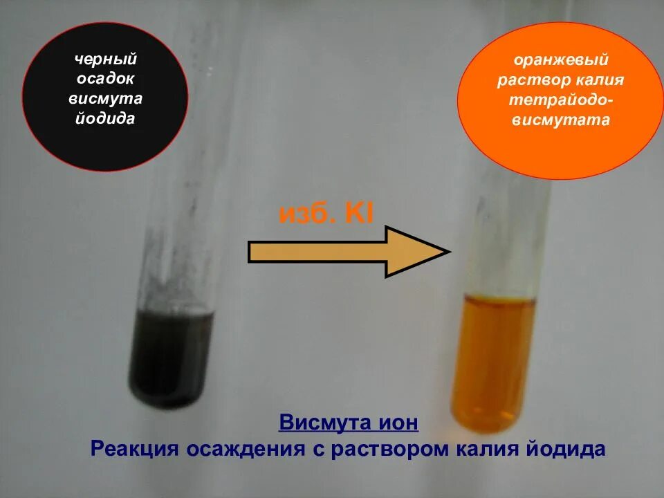 Иодид железа 3 цвет раствора. Черный осадок. Пробирка с черным осадком. Качественная реакция на иодид калия.
