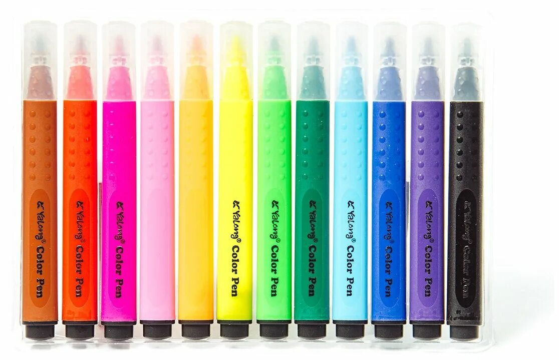 фломастеры трехгранные.