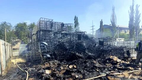 Пожар в волжском