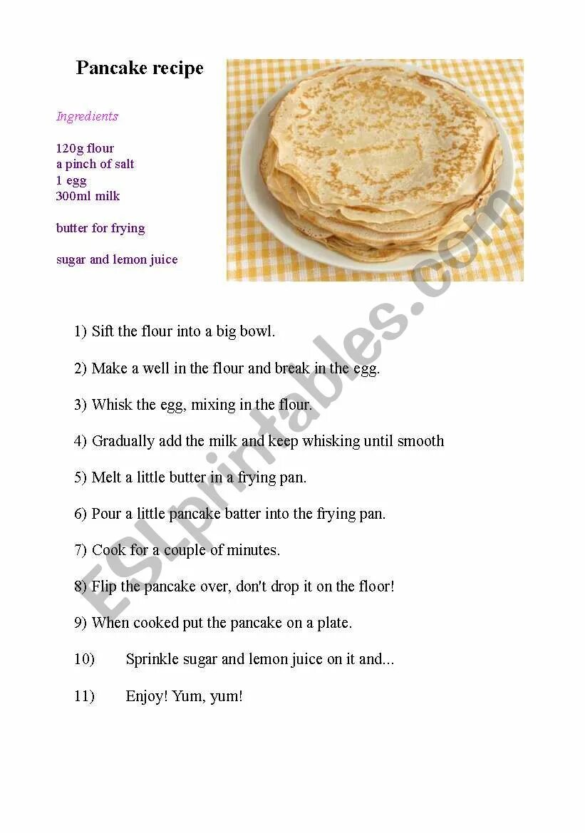 Как по английски будет блины. Pancake задания для детей. Pancakes Recipe in English. Рецепт панкейков на английском языке. Pancake Day задания.
