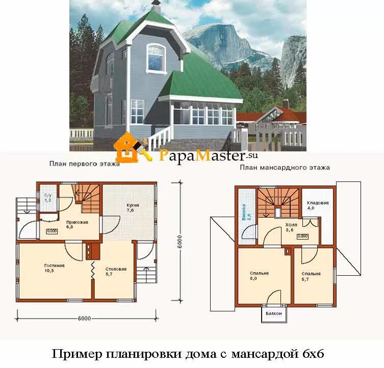 Планировка дома 6 на 6 двухэтажный. Дом 6 6 с мансардой планировка. Планировка дома 6 на 6 2 этажа. Планировка 2 этажного дома 6 на 6. Дом 6 на 6 два этажа