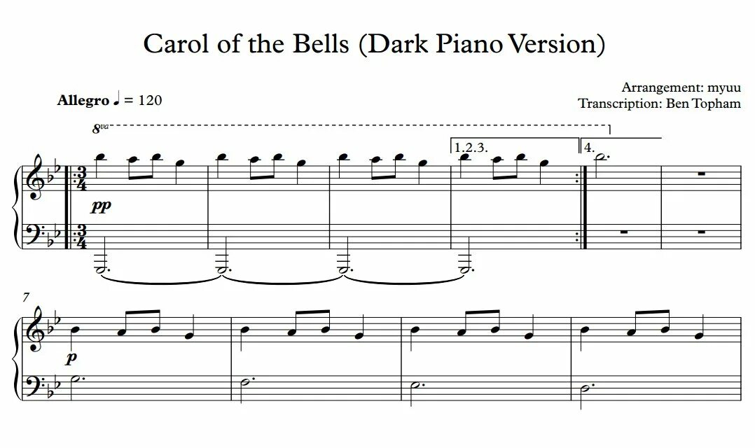 Carol piano. Carol of the Bells Ноты для фортепиано. Ноты для пианино Carol. Ноты Carol of the Bells для пианино. After Dark на фортепиано.