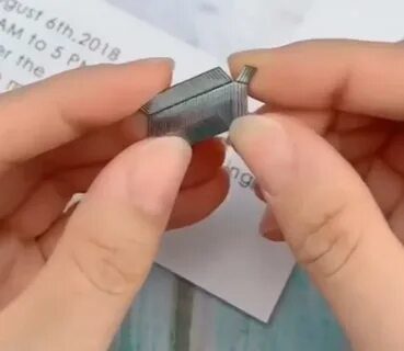 Кубик из скоб для степлера пошагово