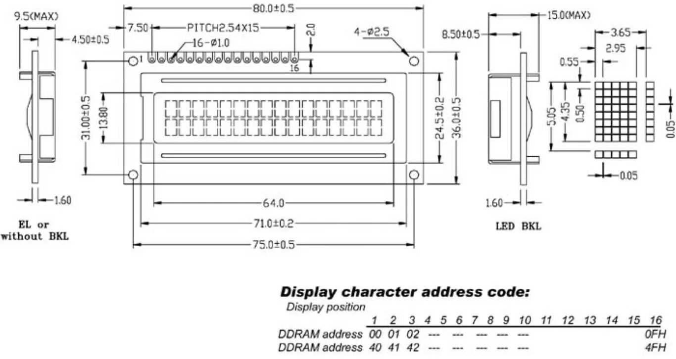 Lcd дисплей размеры. Lcd 1602 габариты. дисплей 1602 габариты. lcd 1602 чертеж. lcd 1602 габаритные размеры.