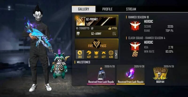 Game player id. Id player.