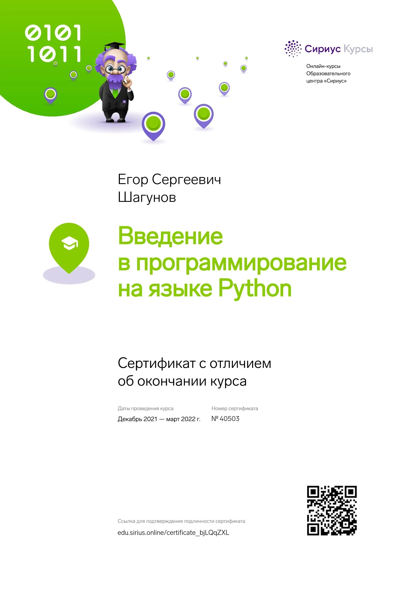 Сириус питон курсы