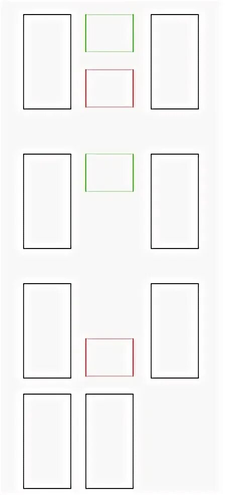 Start from Top to bottom. Position absolute bottom 0